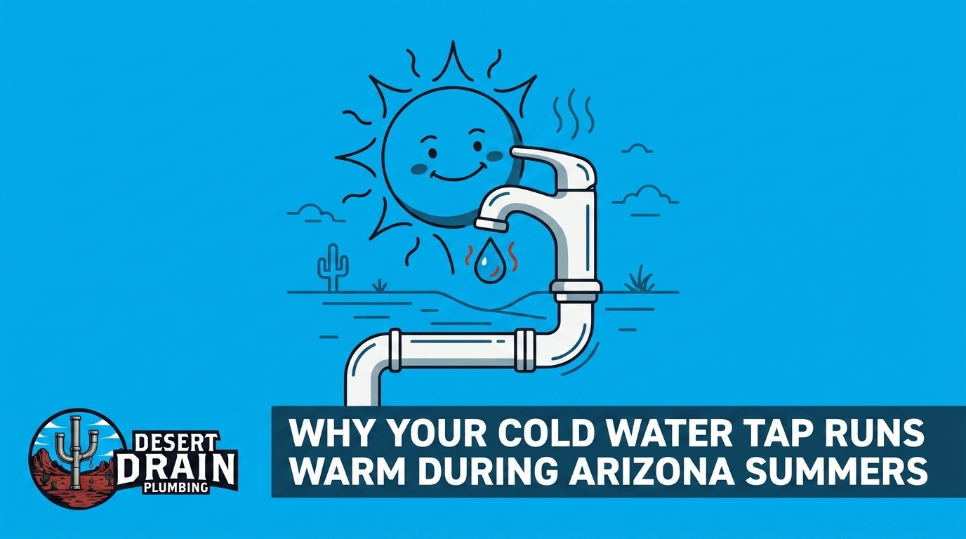 Why Your Cold Water Tap Runs Warm During Arizona Summers — featured image