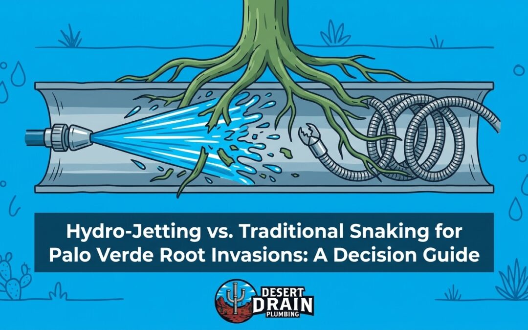 Hydro-Jetting vs. Traditional Snaking for Palo Verde Root Invasions