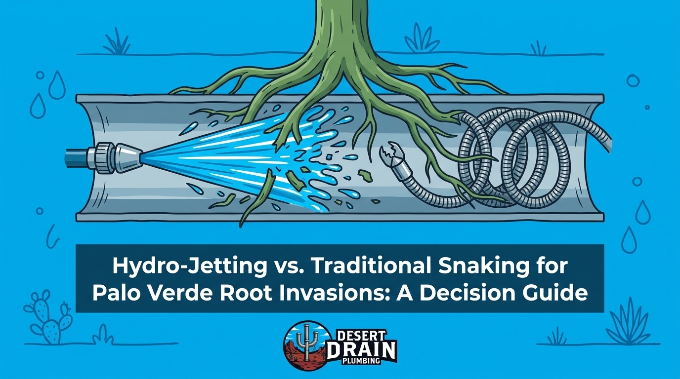 Hydro-Jetting vs. Traditional Snaking for Palo Verde Root Invasions: A Decision Guide — featured image